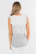 The Sweetest Thing Color Block Tank Top- Grey