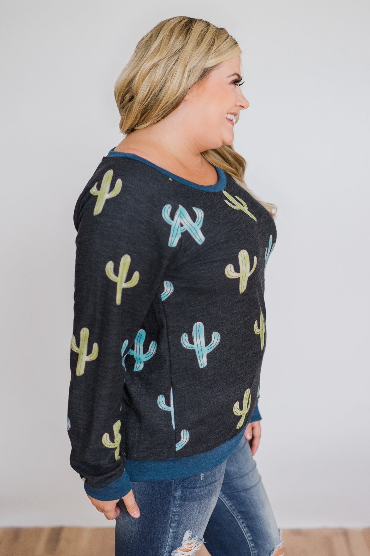 Can't Touch This Cactus Long Sleeve Top