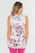 Baby It's You Floral Lace Tank Top- Ivory