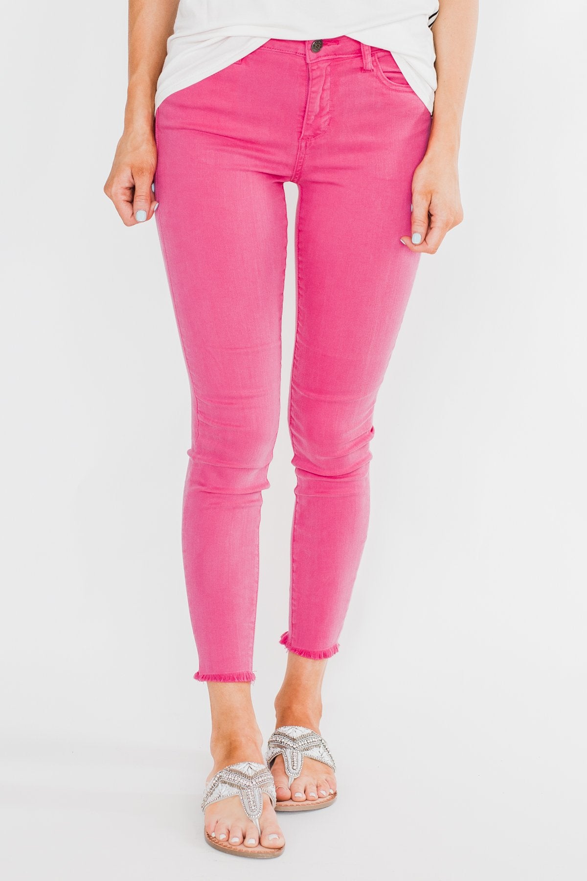 Cello Colored Skinny Jeans- Hot Pink