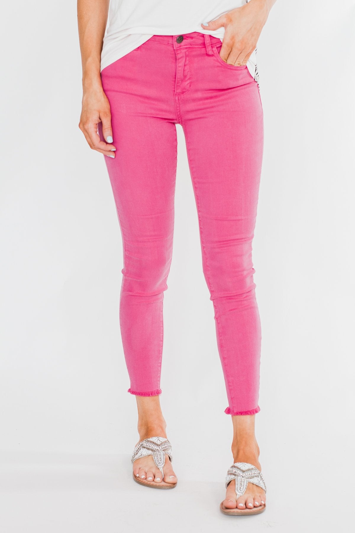 Cello Colored Skinny Jeans- Hot Pink