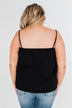 I Hold On Spaghetti Strap Tank Top- Black