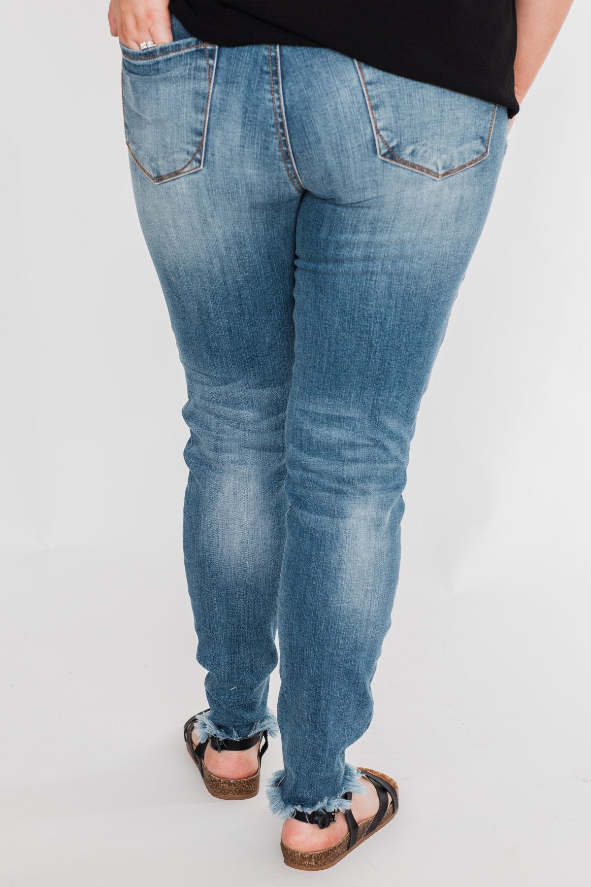 C'est Toi Distressed Skinny Jeans- Fiona Wash