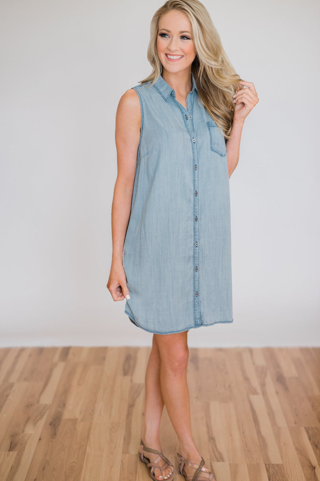 Denim Sleeveless Dress
