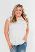Won't Let You Go Lace Detail Top- White