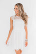 Thought About You Lace Dress- Ivory