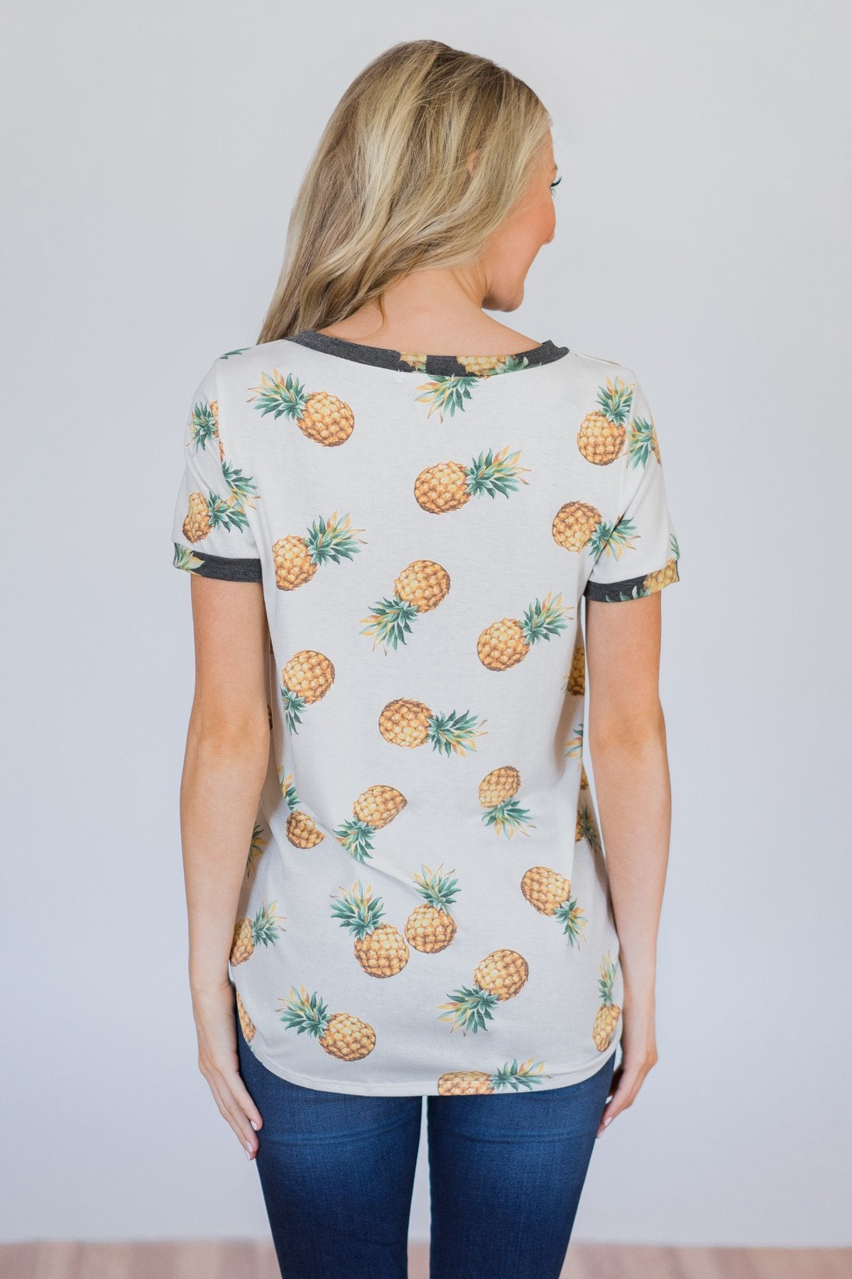 More of Summer Pineapple Top- Ivory