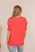 Banding Together Ribbed Top- Red