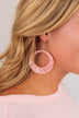 World Of Our Own Dangle Earrings- Pink