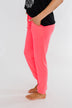 Solid Lounge Joggers- Neon Pink