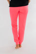 Solid Lounge Joggers- Neon Pink
