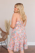 Can't Bring Me Down Floral Mini Dress- Peach & Ivory