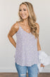 Lost In A Daydream Floral Tank Top- Lavender