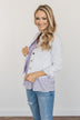 Life's A Journey Cropped Denim Jacket- White