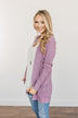 Cloud Nine Waffle Knit Cardigan- Lavender