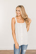 Now Or Never Button Tank Top- Ivory