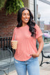 The Night Takes Us Away Top- Coral