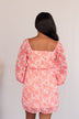 Never Lose Hope Floral Mini Dress- Coral