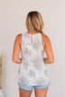 Sway With The Breeze Floral Tank Top- Lavender