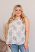 Sway With The Breeze Floral Tank Top- Lavender