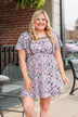 Gentle Morning Breeze Mini Dress- Black & Peach