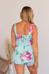 Want Your Attention Floral Tank- Light Blue