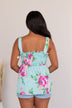Want Your Attention Floral Tank- Light Blue