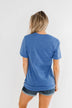 "USA" Varsity Graphic Tee- Cobalt Blue