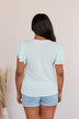 Fly Above The Rest Flutter Sleeve Top- Baby Blue