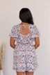 Gentle Morning Breeze Mini Dress- Black & Peach