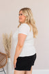Something To Cling To V-Neck Top- Ivory
