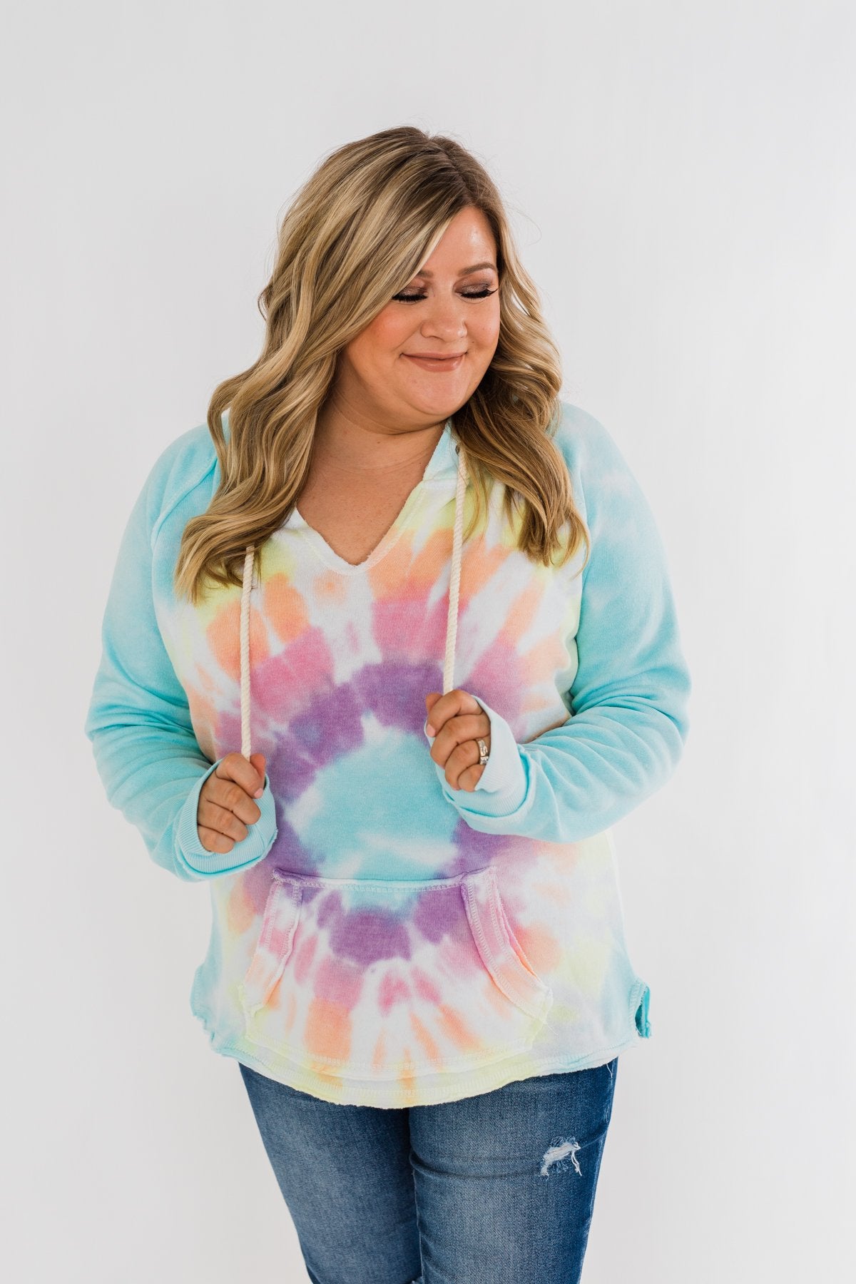 Catch The Fun Tie Dye Hoodie- Multi