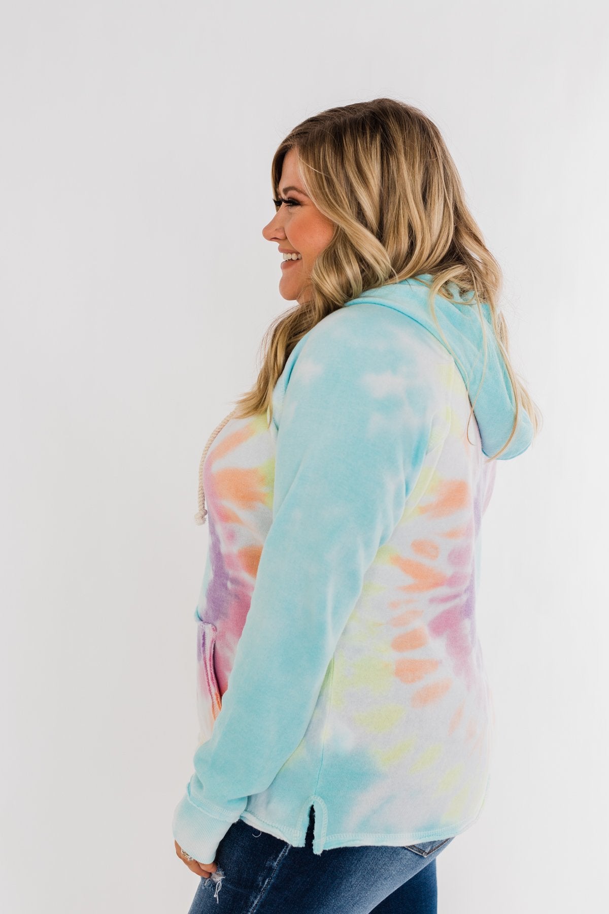 Catch The Fun Tie Dye Hoodie- Multi