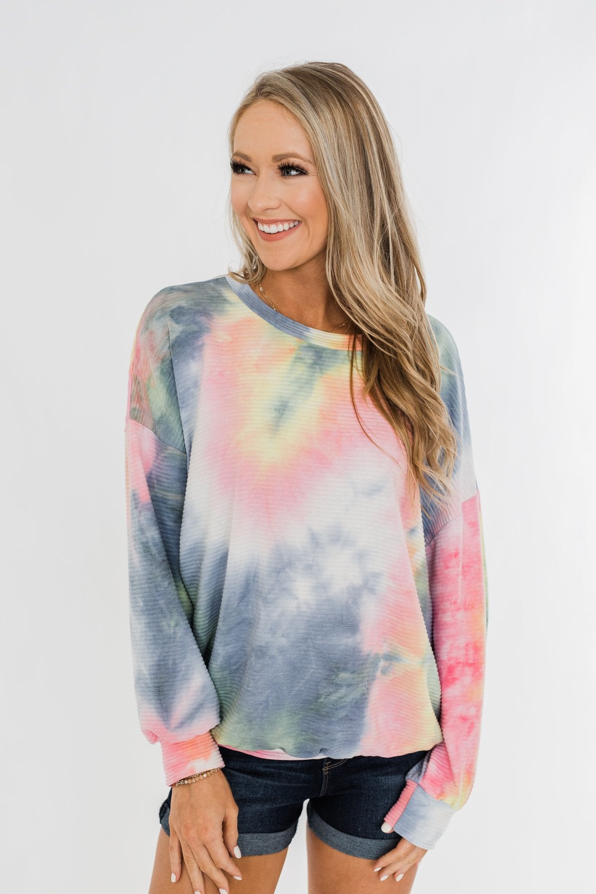 Keep Me Close Tie Dye Pullover Top- Multi-Color