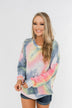 Keep Me Close Tie Dye Pullover Top- Multi-Color