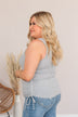 Tired Of Fitting In Drawstring Tank- Gray