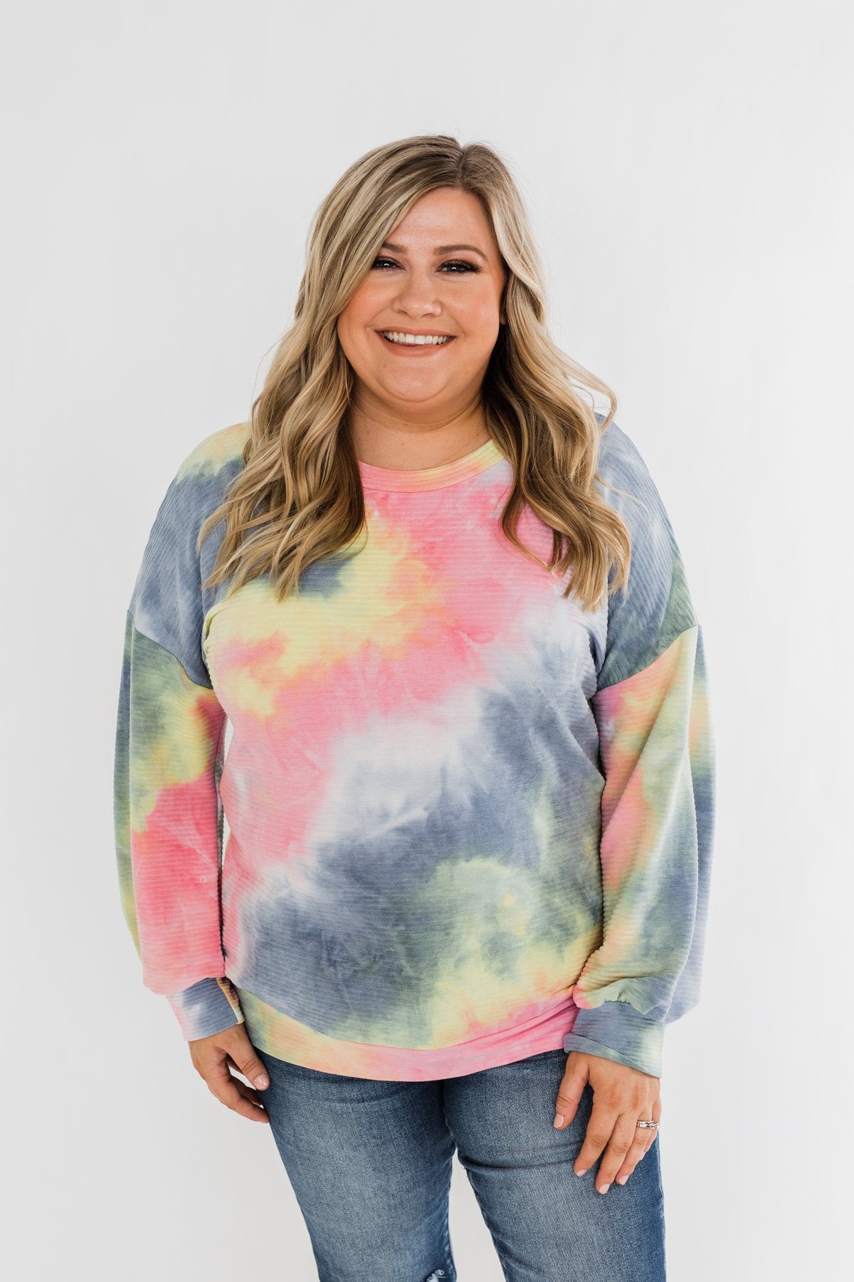 Keep Me Close Tie Dye Pullover Top- Multi-Color
