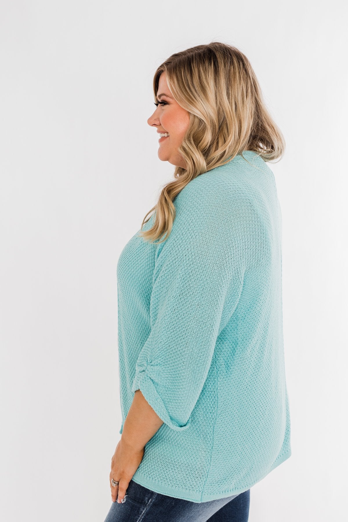 Turquoise cardigan outlet plus size