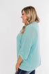 The Perfect Knit Cardigan- Aqua Blue