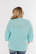 The Perfect Knit Cardigan- Aqua Blue