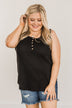 Prove Them Wrong Thermal Knit Tank Top- Black
