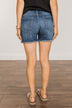 Cello Distressed Denim Shorts- Raquel Wash