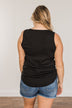 Prove Them Wrong Thermal Knit Tank Top- Black