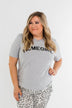 "Homegirl" Graphic Tee- Grey