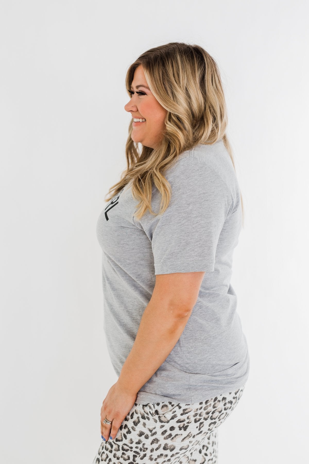 "Homegirl" Graphic Tee- Grey