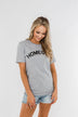 "Homegirl" Graphic Tee- Grey
