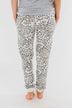 Awaiting Adventures Leopard Joggers- Heather Grey