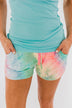 Sweet Dreams Tie Dye Lounge Shorts- Multi-Color