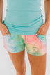 Sweet Dreams Tie Dye Lounge Shorts- Multi-Color
