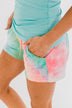 Sweet Dreams Tie Dye Lounge Shorts- Multi-Color